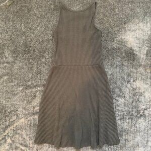Topshop Gray/Green Halter Dress 🖤